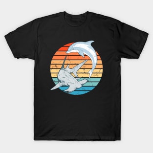 Hammerhead Shark and Dolphin T-Shirt